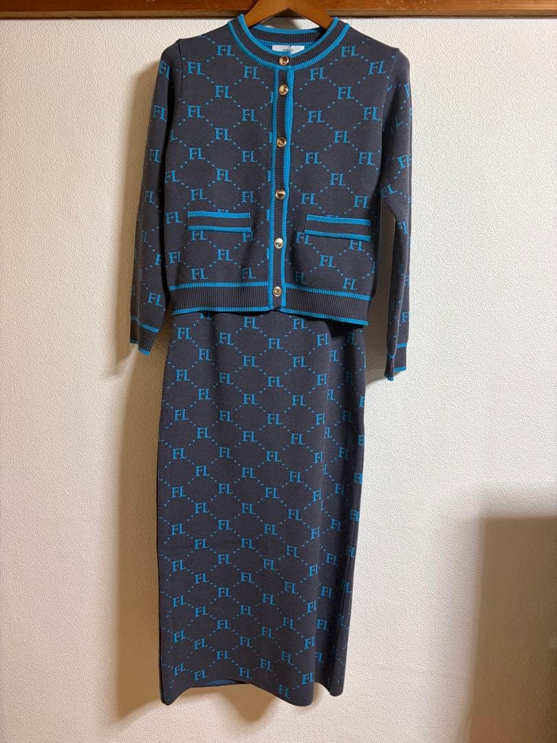 FENNEL モノグラムニットカーディガンセットアップ