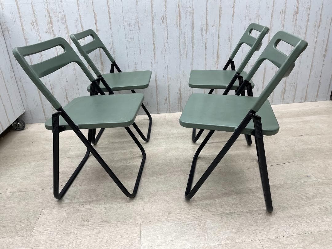 axona AICHI 折りたたみ椅子 MILO 4脚 フラットスタッキング