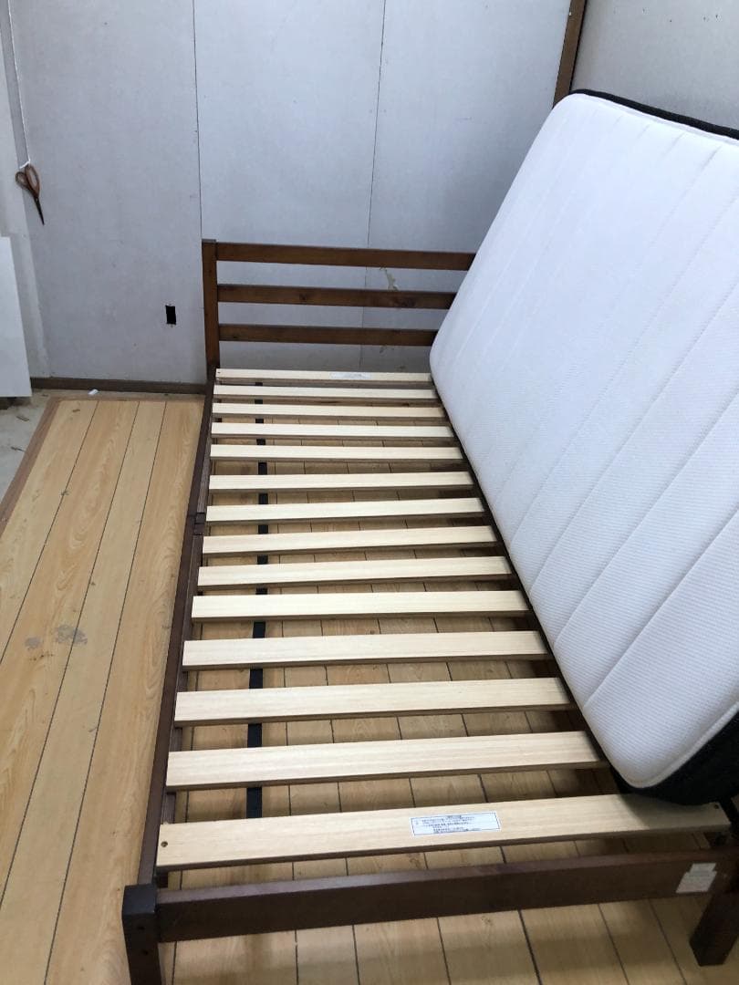 ニトリ　ベッドフレーム シングル 木製　マットレス（Nスリープ）270708-