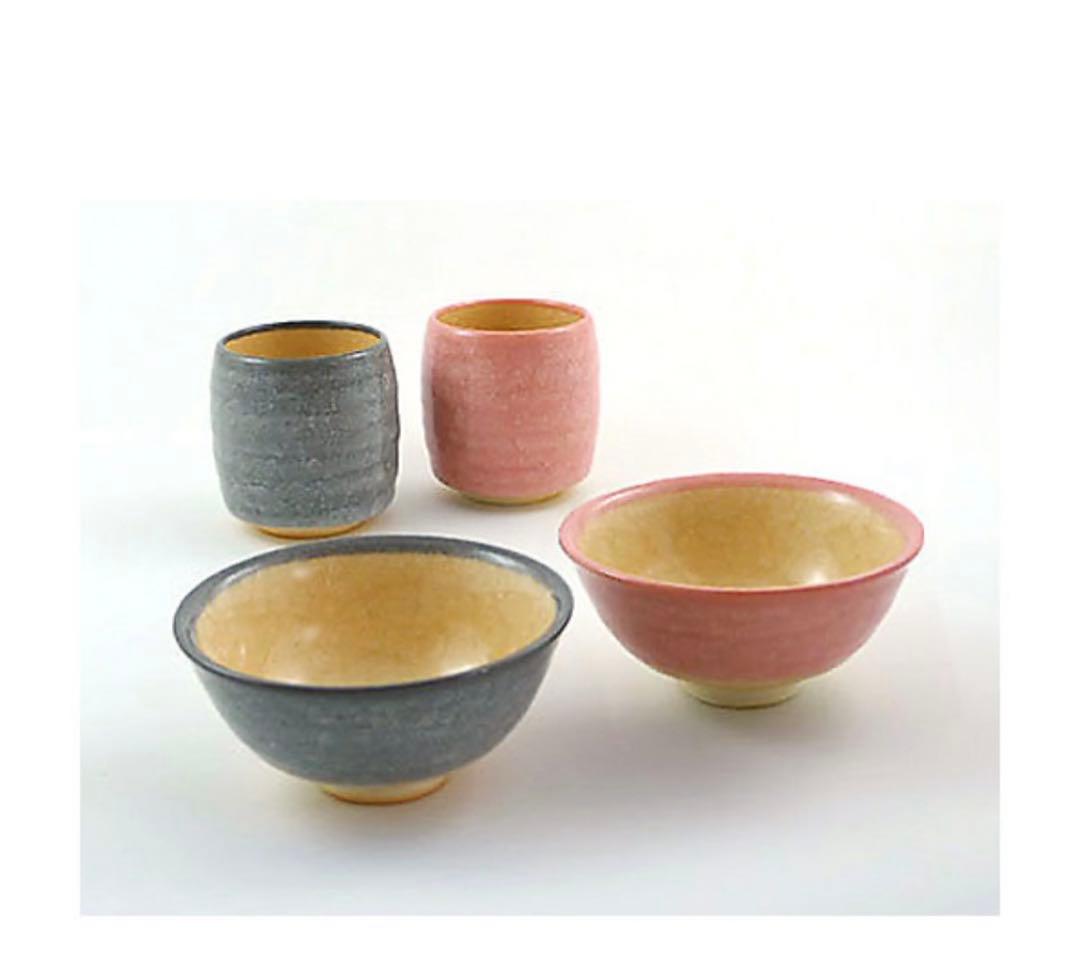 【新品未使用】たち吉　みやこ 夫婦揃〈茶碗2個・湯呑2個〉 京焼・清水焼