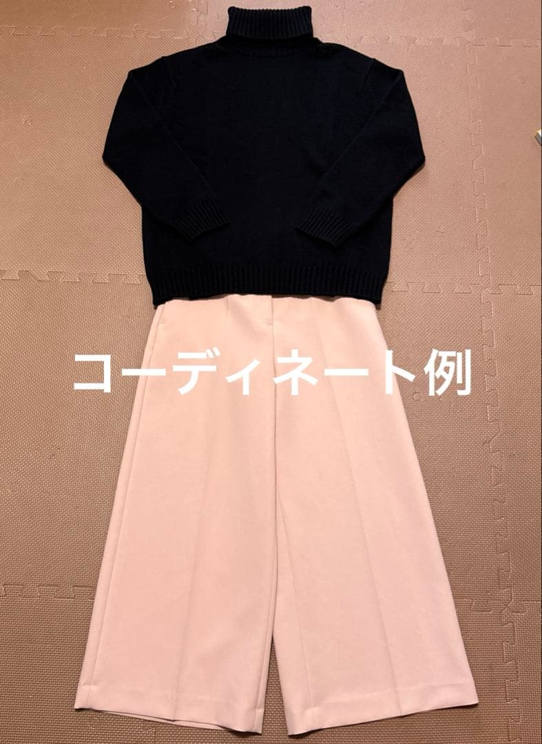 Drawer ドゥロワー　カシミヤ100%ハイネックニット　1サイズ黒