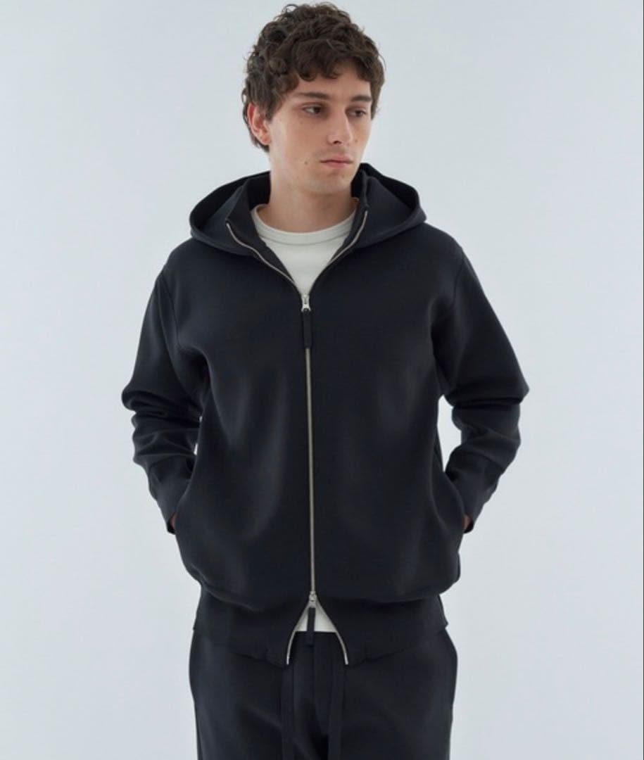 ◆美品◆3.6万◆エストネーション◆ミラノリブフーディーブルゾン◆パーカー◆L