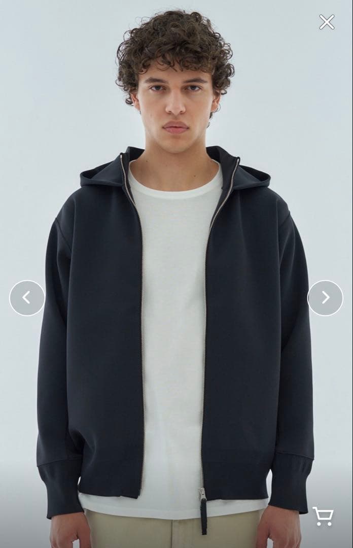 ◆美品◆3.6万◆エストネーション◆ミラノリブフーディーブルゾン◆パーカー◆L