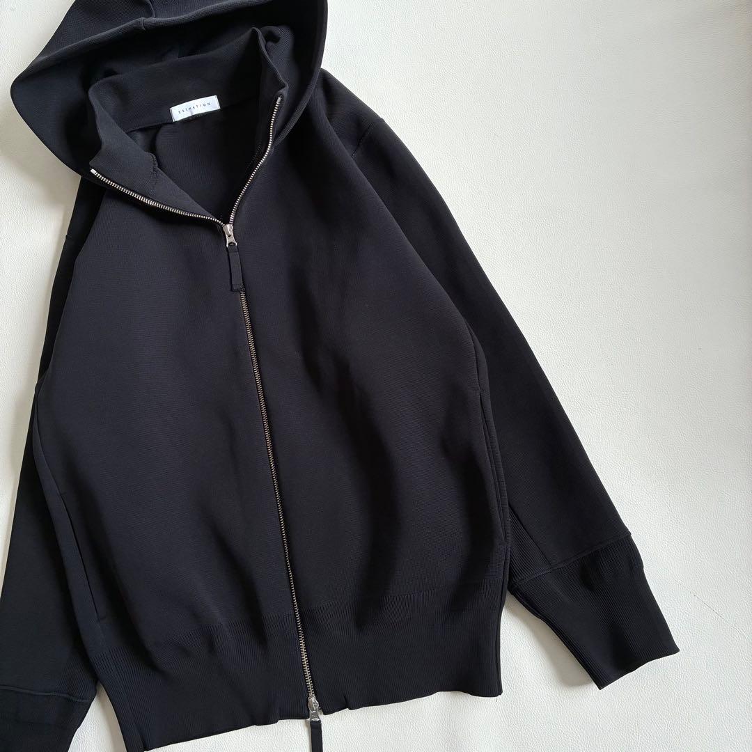 ◆美品◆3.6万◆エストネーション◆ミラノリブフーディーブルゾン◆パーカー◆L