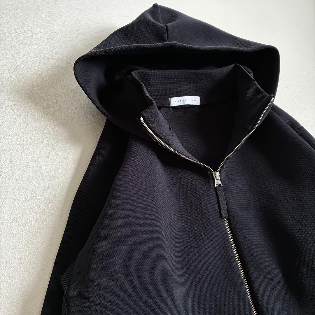 ◆美品◆3.6万◆エストネーション◆ミラノリブフーディーブルゾン◆パーカー◆L