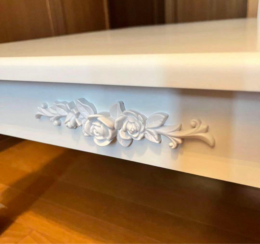 【新品未使用】　折れ脚 猫脚テーブル　折りたたみテーブル【正方形】