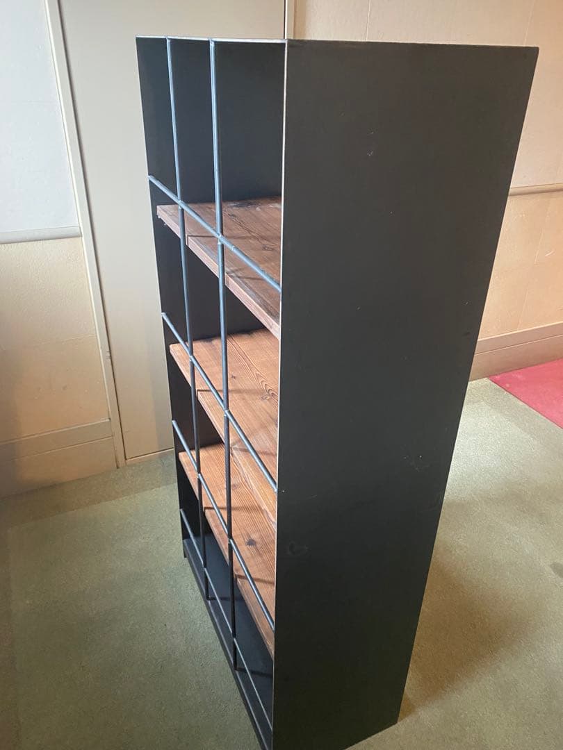 グラearlアール　アイアンシェルフ 4段 木製棚