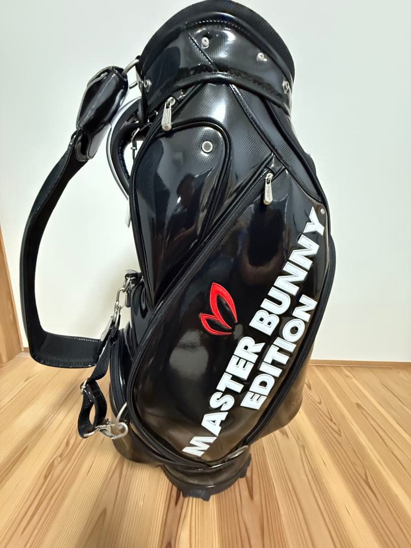 美品★MASTER BUNNY EDITION ゴルフバッグ エナメルブラック