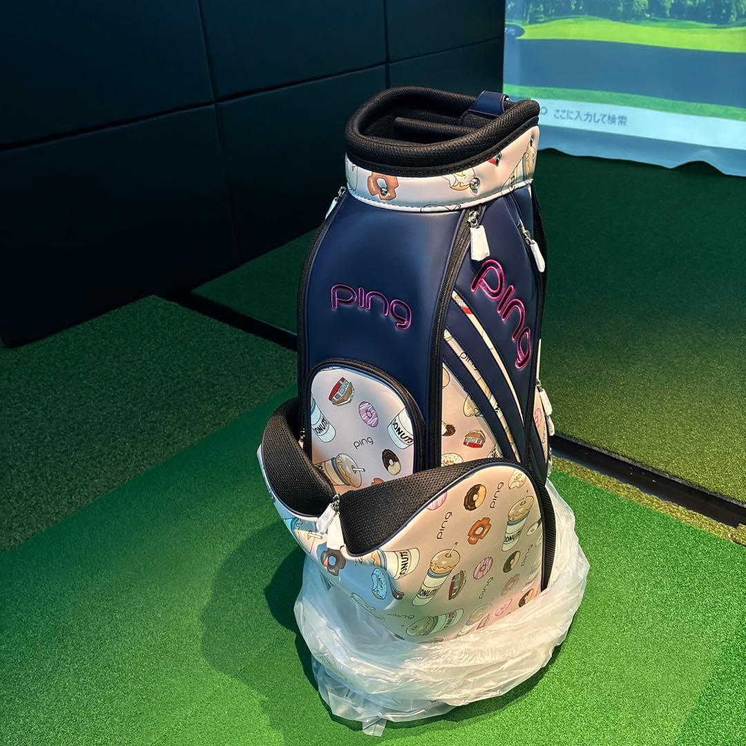 【新品未使用】PINGキャディバッグ トラベルカバーポーチネームプレート4セット