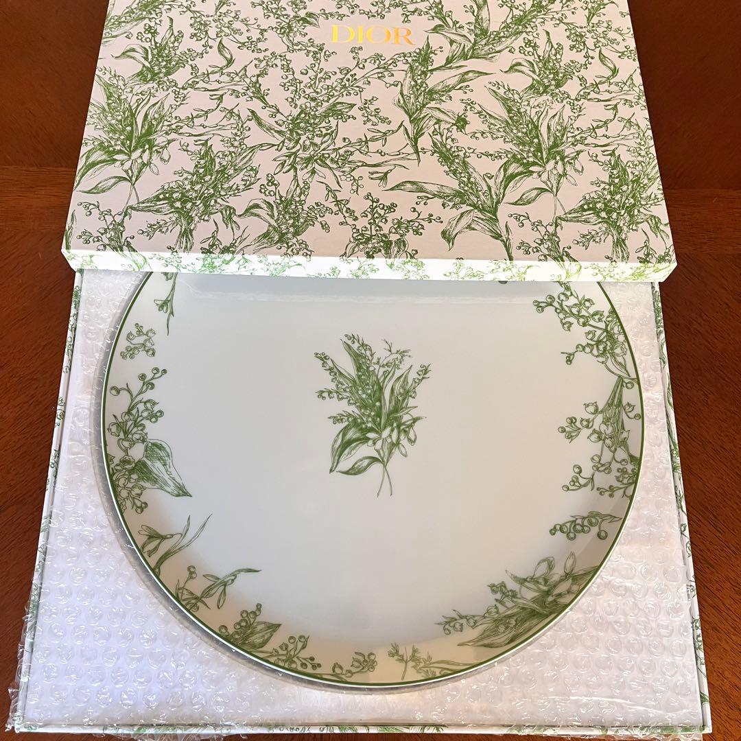 【希少品】DIOR★ニューリリーオブザバレー★ディープラウンドプラッター