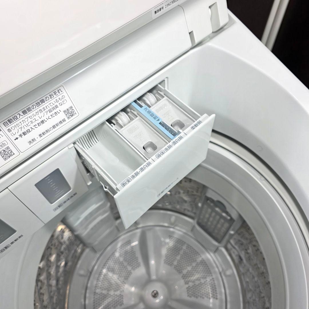 10657送料無料！2023年製！洗剤自動投入Panasonic 8kg 洗濯機