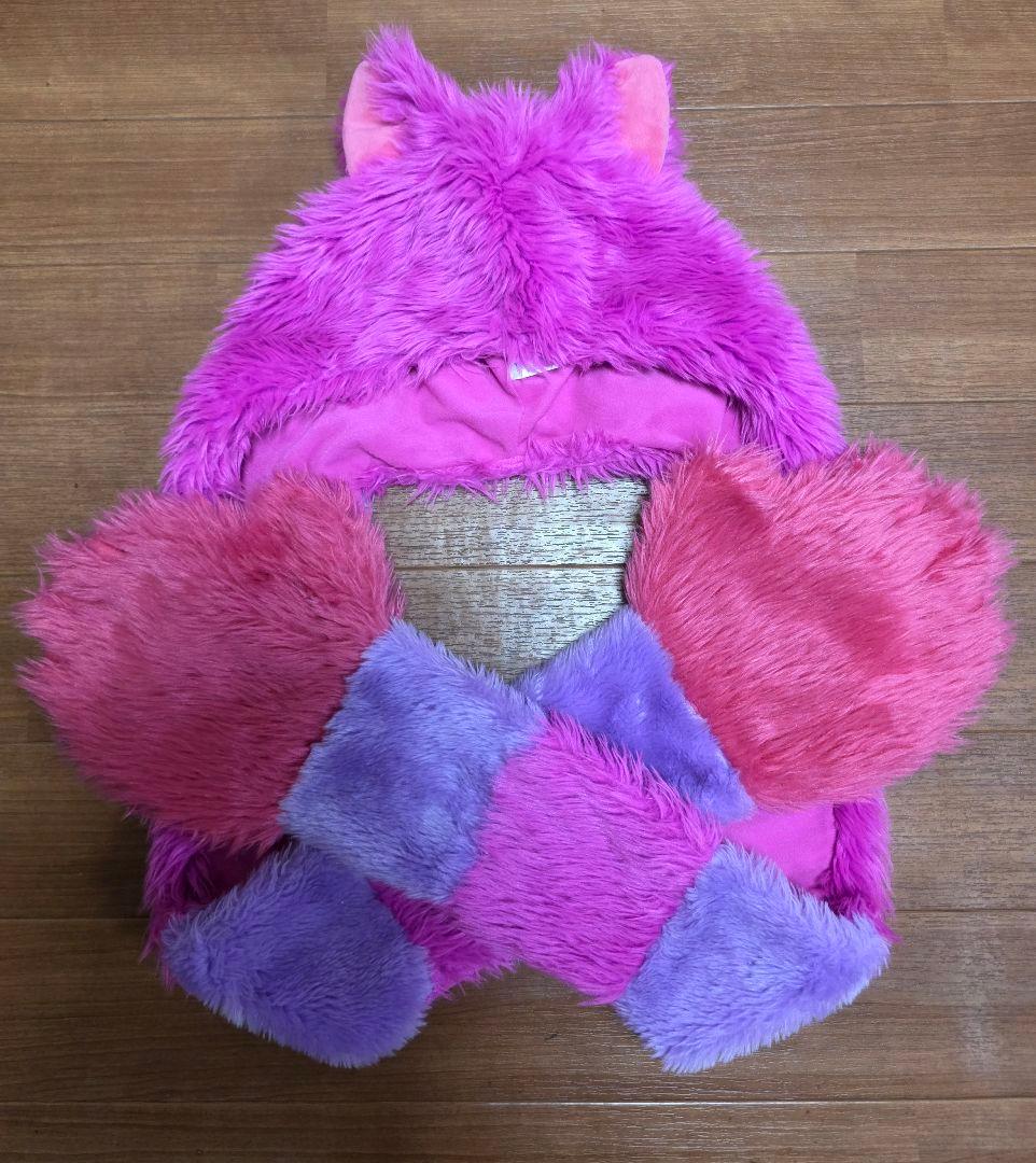 ディズニー 耳付きフード チェシャ猫 マフラーキャップ ファンキャップ