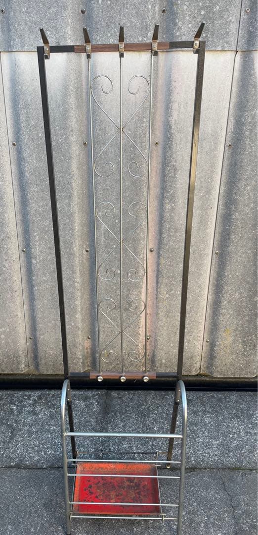 稀少/ビンテージ/インダストリアル/アイアン/コートハンガー/傘立て/ラック