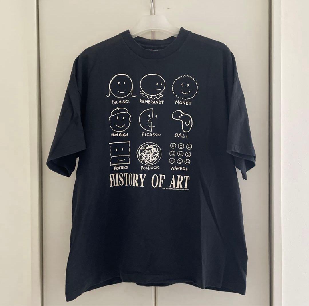 1991s history of art T-shirt usa製　XL