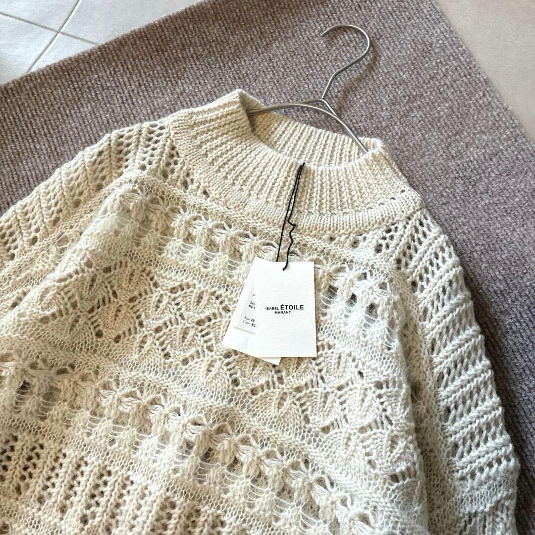 新品 イザベルマラン エトワール♡モヘア 透かし編み ニット 希少サイズ 40