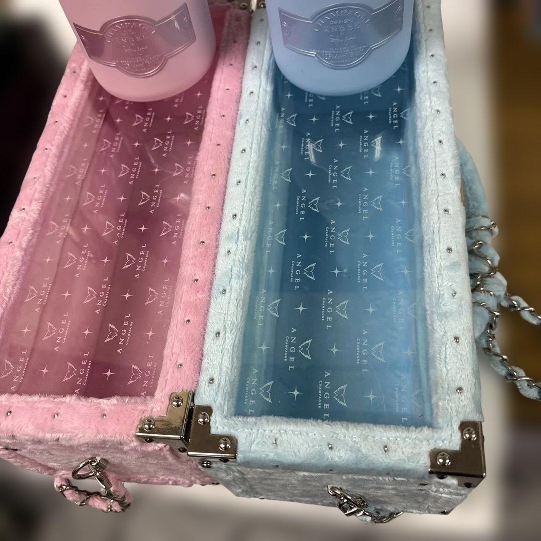 エンジェル　ピンク　ブルー　アルマンド　シャンパン　空箱　空瓶　3本セット