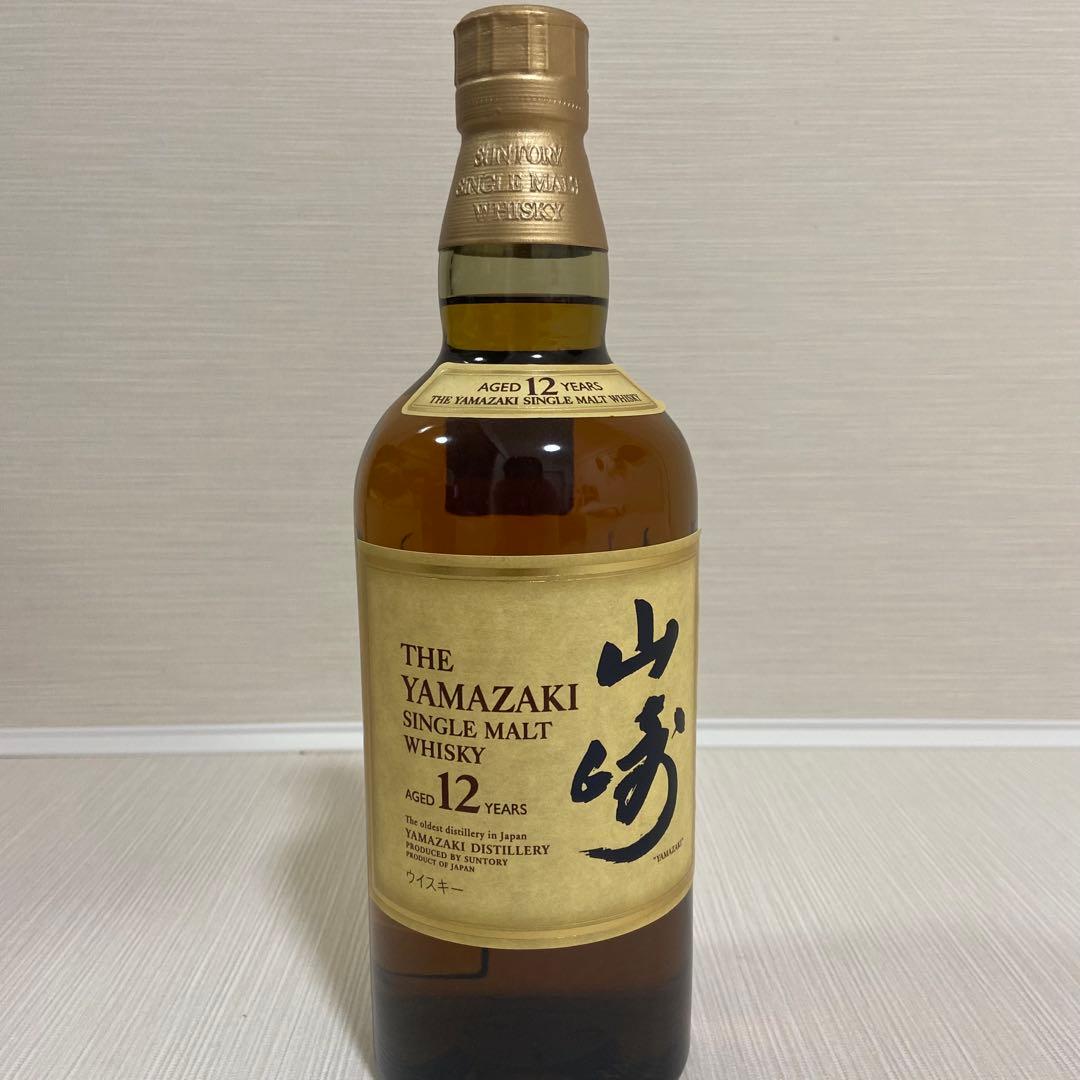 山崎 12年 シングルモルトウイスキー 700ml 箱付き