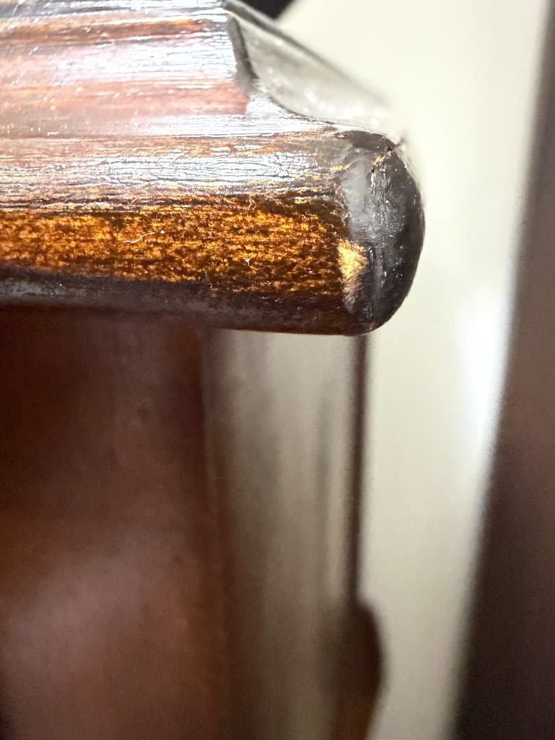 アンティーク調木製ダークブラウンチェスト