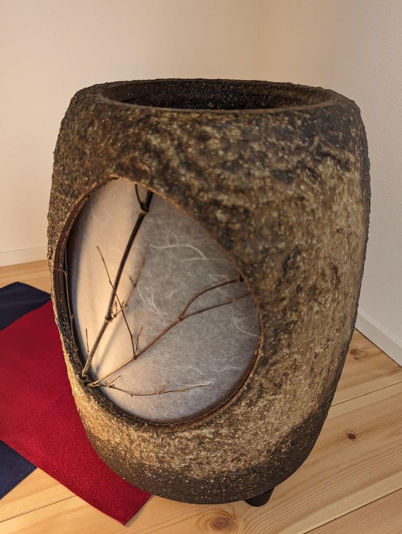 【信楽焼】灯り　つくばい