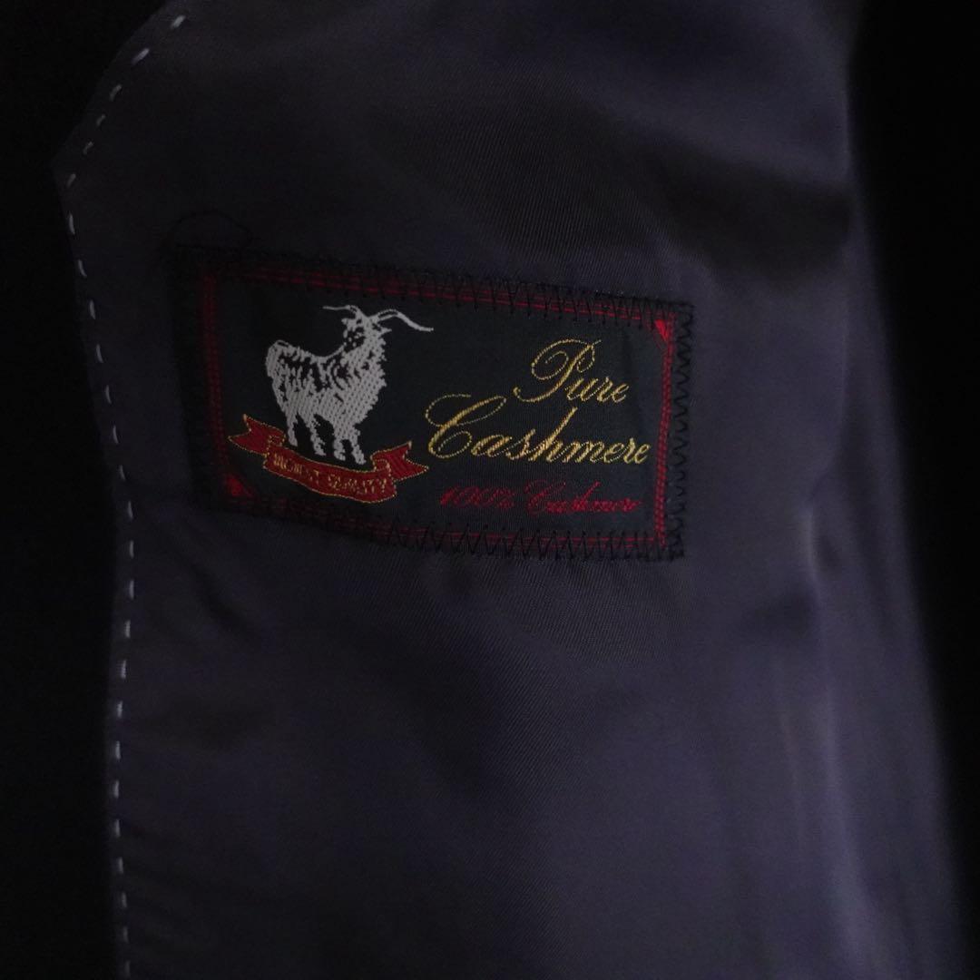 1990s BELLUMORE ピュアカシミア　チェスターコート　ブラック