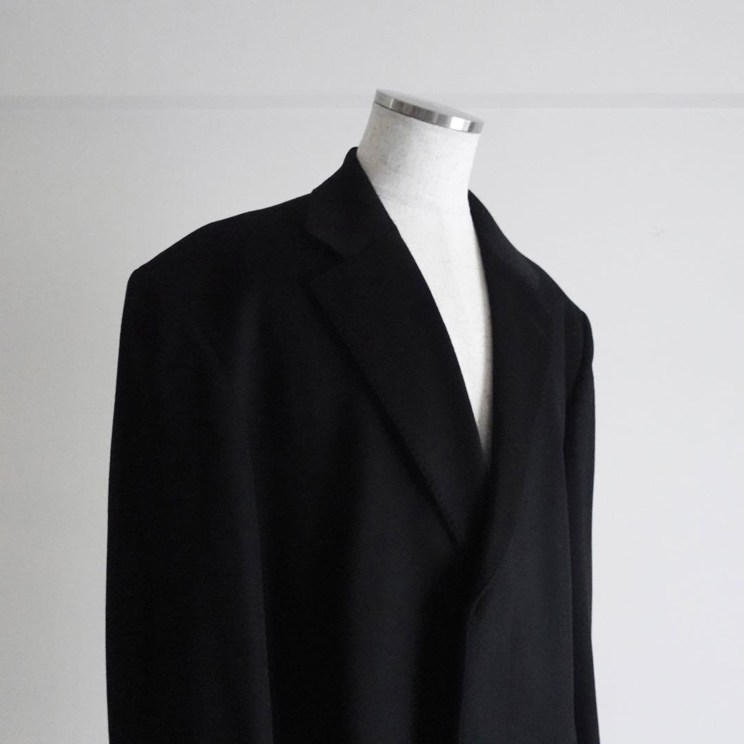 1990s BELLUMORE ピュアカシミア　チェスターコート　ブラック