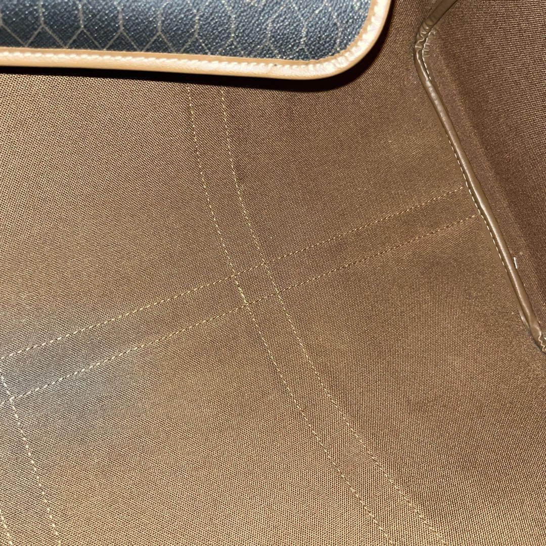 オールド　ディオール　ハニカム　ボストンバッグ　PVCレザー　旅行バッグ　革ロゴ