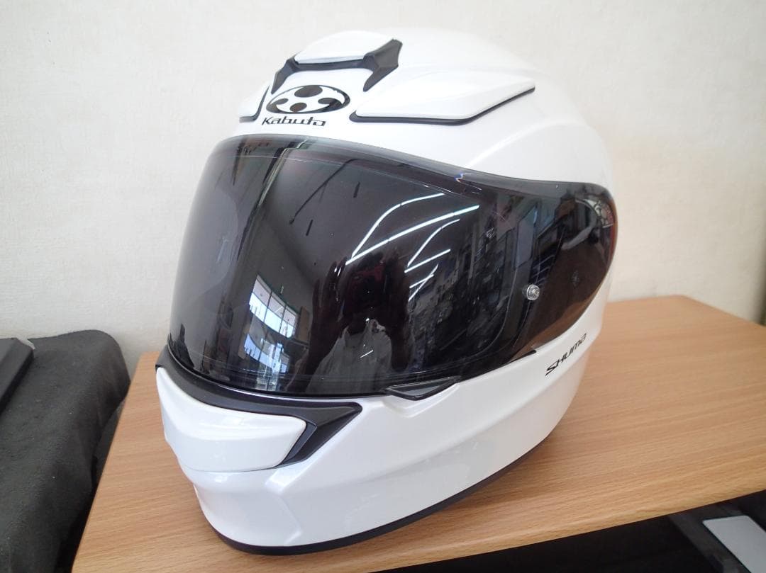 Kabuto フルフェイスヘルメット シューマ　パールホワイト Mサイズ