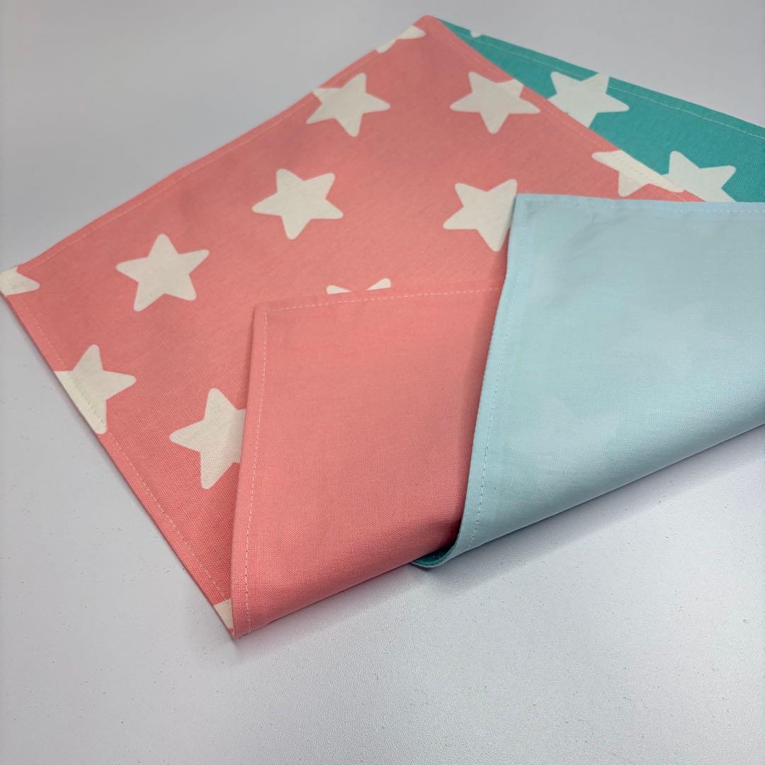 みー様　確認用　星　柄　ランチョンマット　ブルー　ピンク　裏地あり