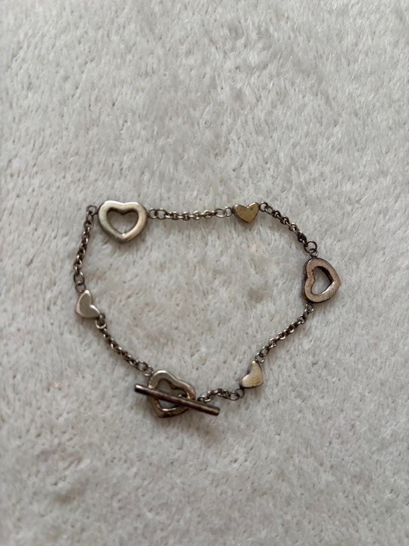 Tiffanyティファニー ハートリンク ブレスレット シルバー925