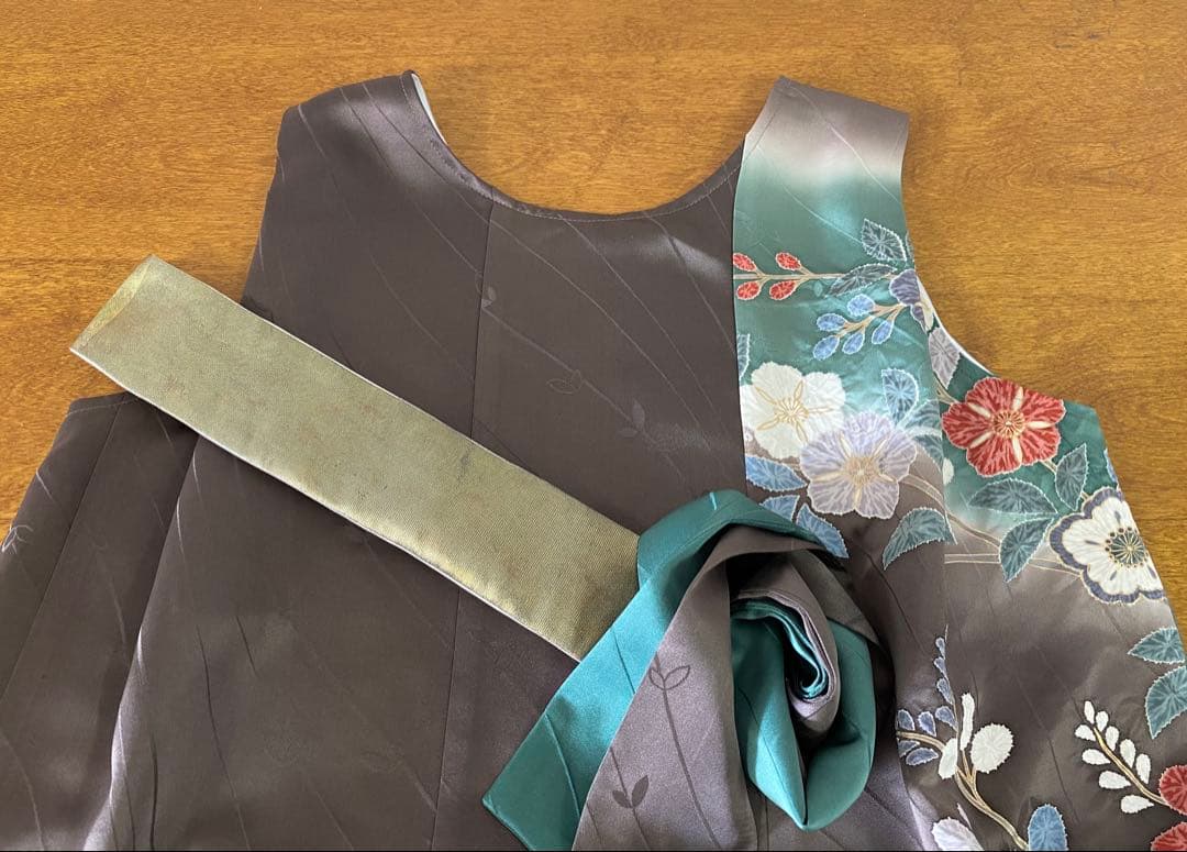 3218 着物　リメイク　ドレス　ワンピース