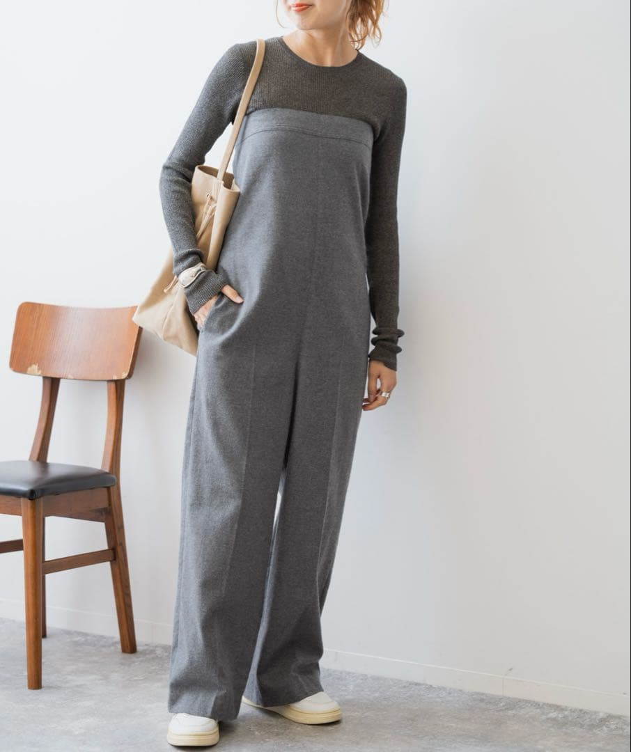 Spick & Span コットンビエラベアトップコンビネゾン