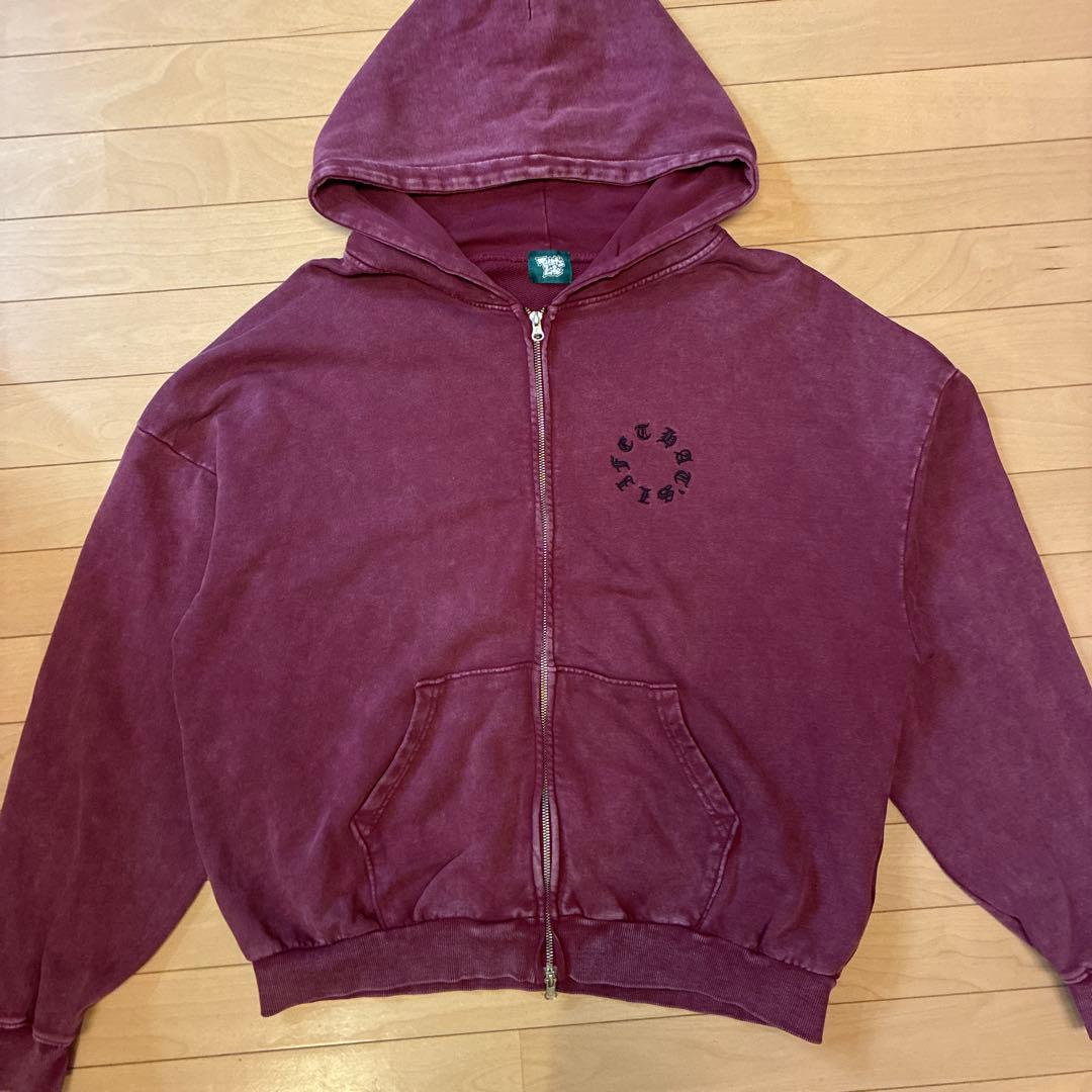 That's life ロゴパーカー　フーディー レッド　L ストリート