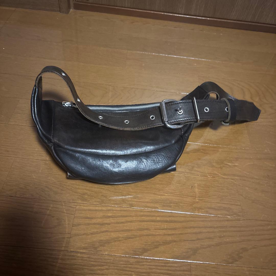 neon leather garment ウエストポーチ