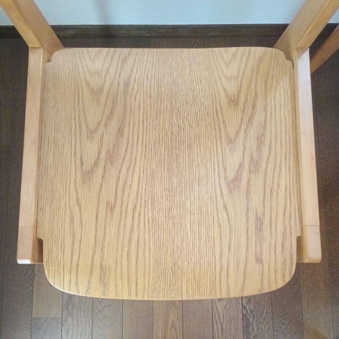 ①グッドデザイン賞【天童木工】ブックチェア/ダイニングチェア/木製椅子/USED