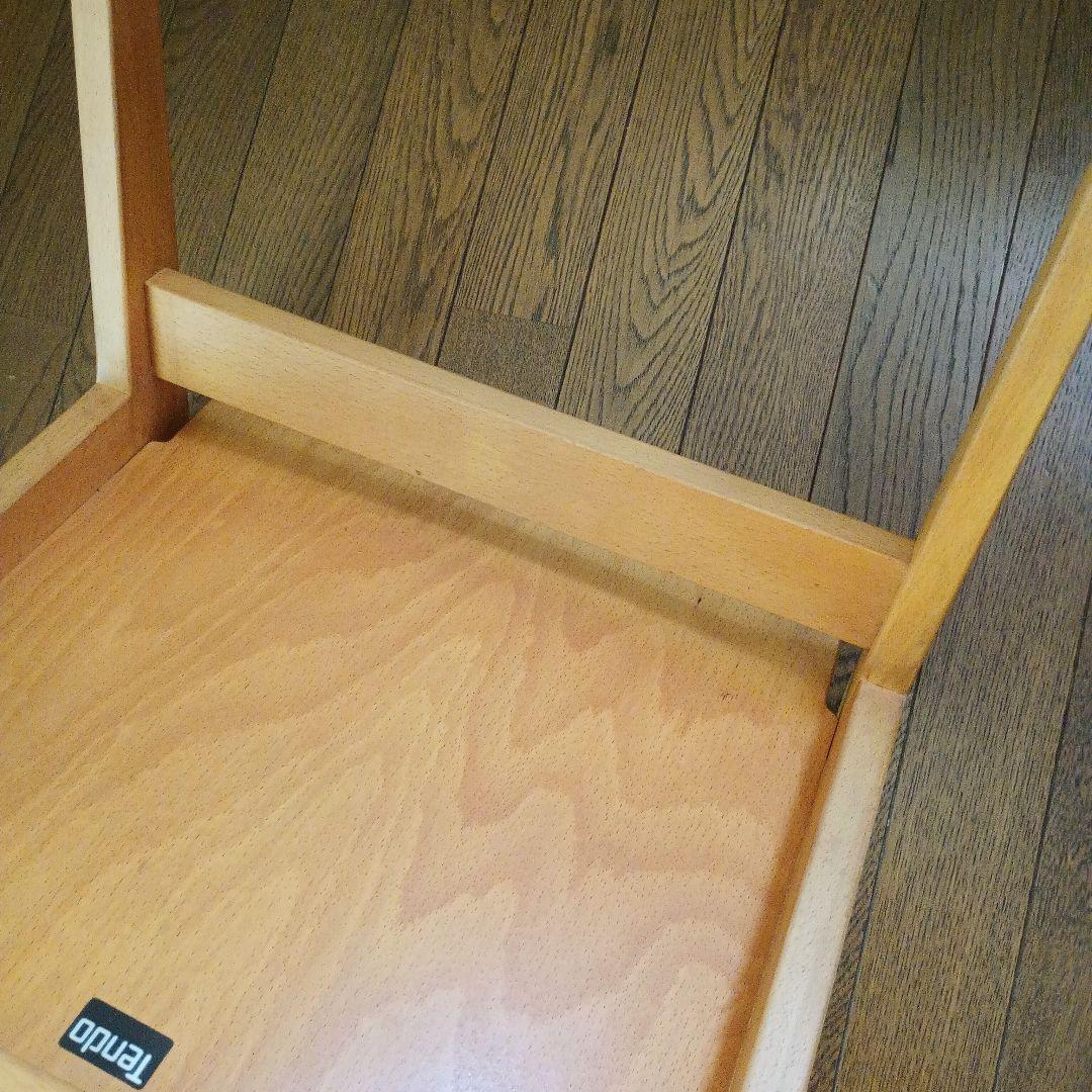 ①グッドデザイン賞【天童木工】ブックチェア/ダイニングチェア/木製椅子/USED