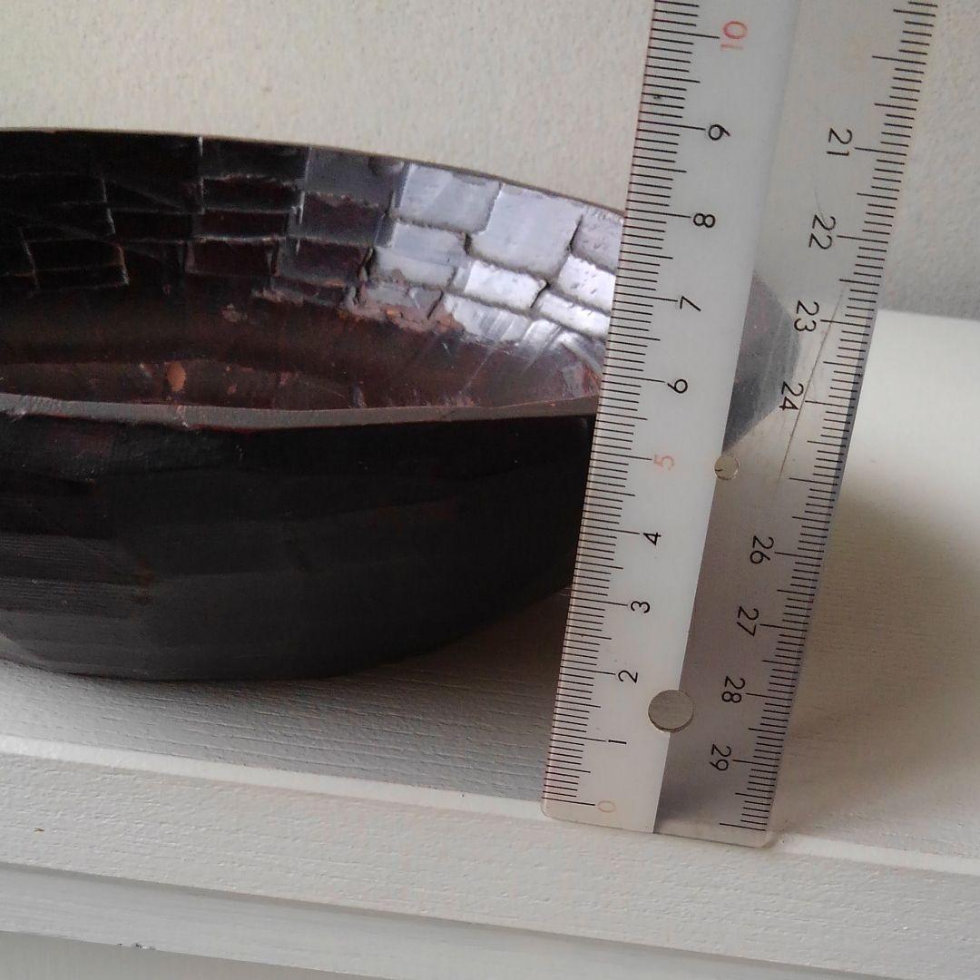 木彫　なた彫　盛鉢