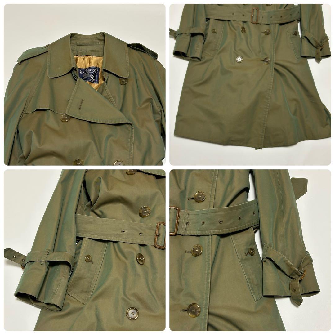 ✨希少 BURBERRY トレンチコート 玉虫色 ノバチェック ロング ライナー