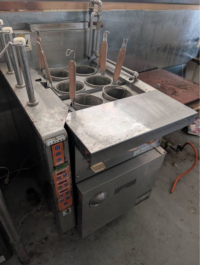 【リユース品】麺ゆで器　北沢産業㈱製　KSK-106　LPガス用 　引取り限定