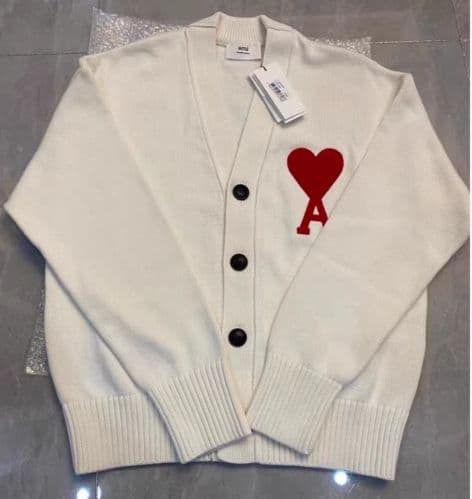 AMI PARIS ニットカーディガン男女兼用 S