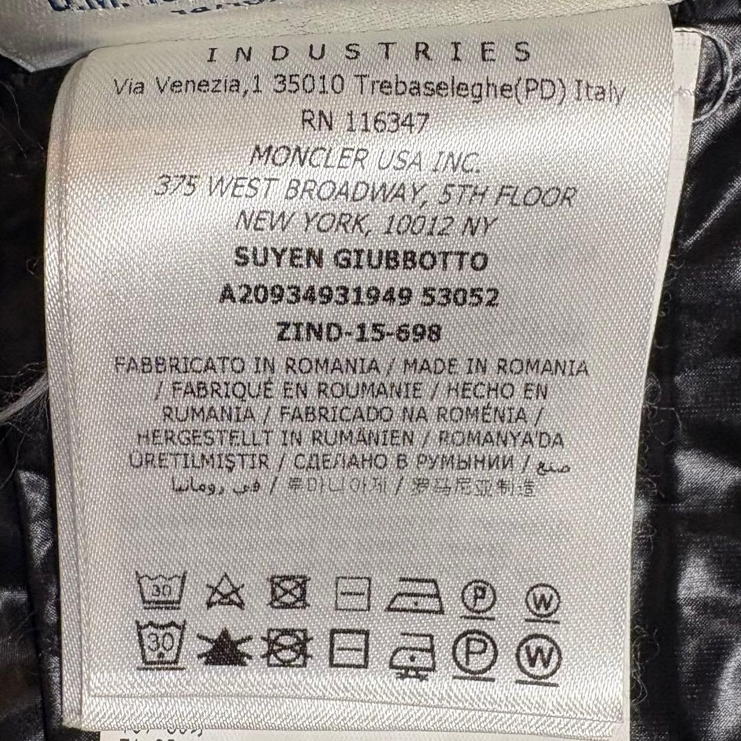 レディース　モンクレール　ダウンジャケット　ダウン　ジャケット　フード　紺色　S