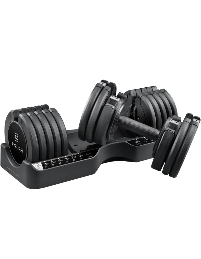 バイズーム フィットネス 可変式ダンベル 34kg ブラック 2個セット ②