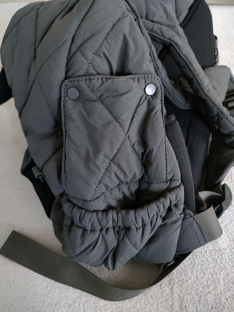 moncheri モンシェリ キルティング リュック キャリー グレー