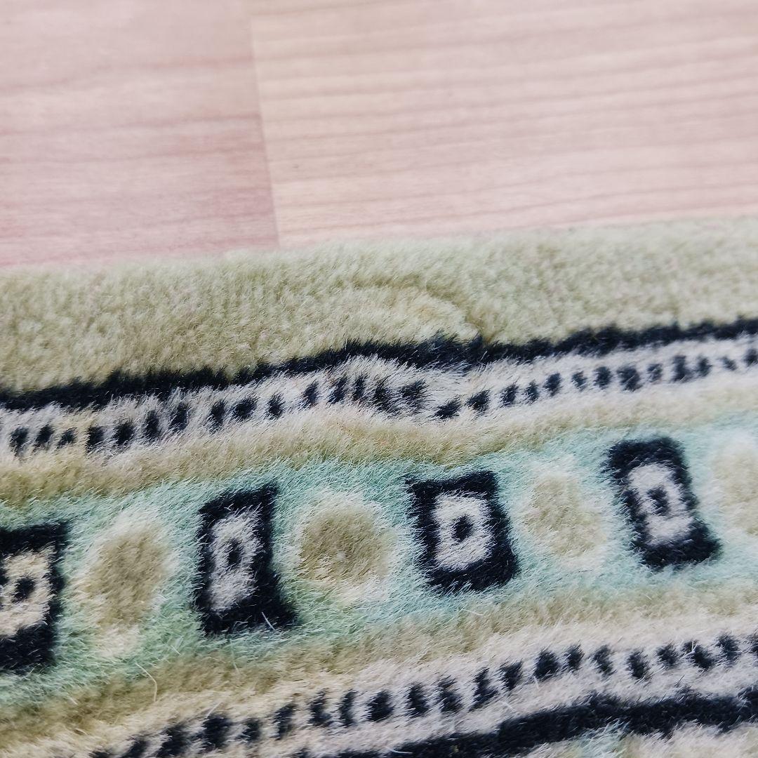 専用 Y2208 パキスタン絨毯 ウール×コットン 手織り 139×89㎝