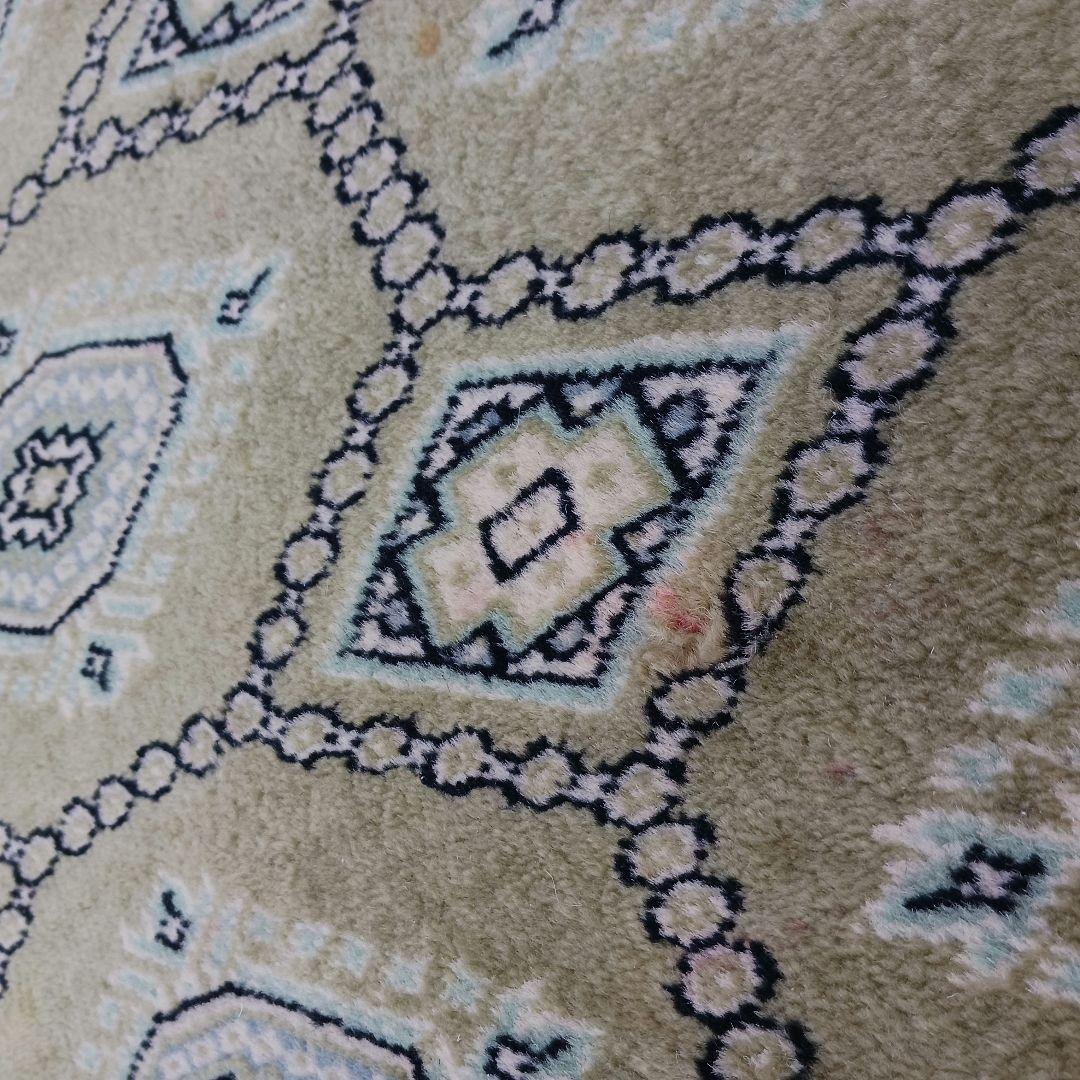 専用 Y2208 パキスタン絨毯 ウール×コットン 手織り 139×89㎝