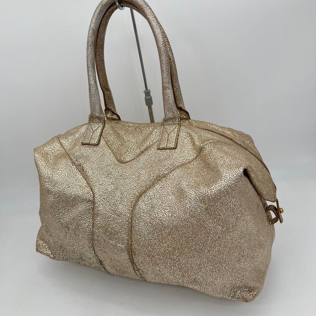 イヴサンローラン ハンドバッグ ミニボストン Yライン リヴゴーシュ レザー