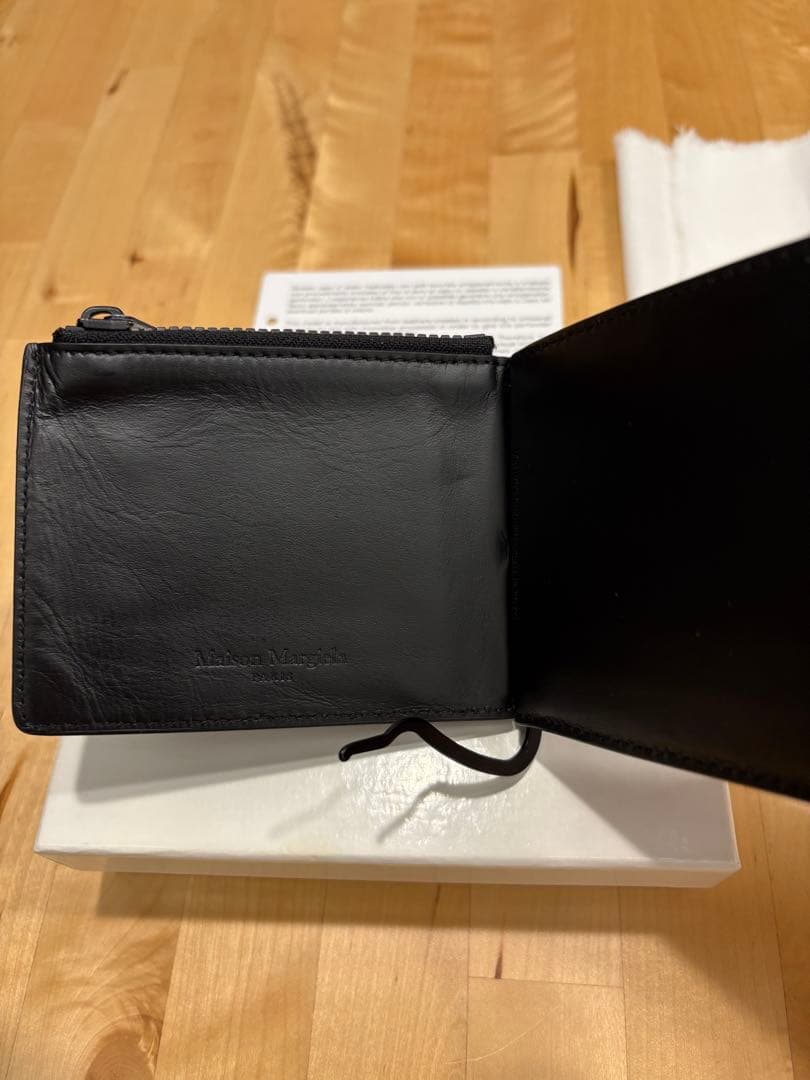 メゾンマルジェラ　折り財布　マネークリップ　灰色