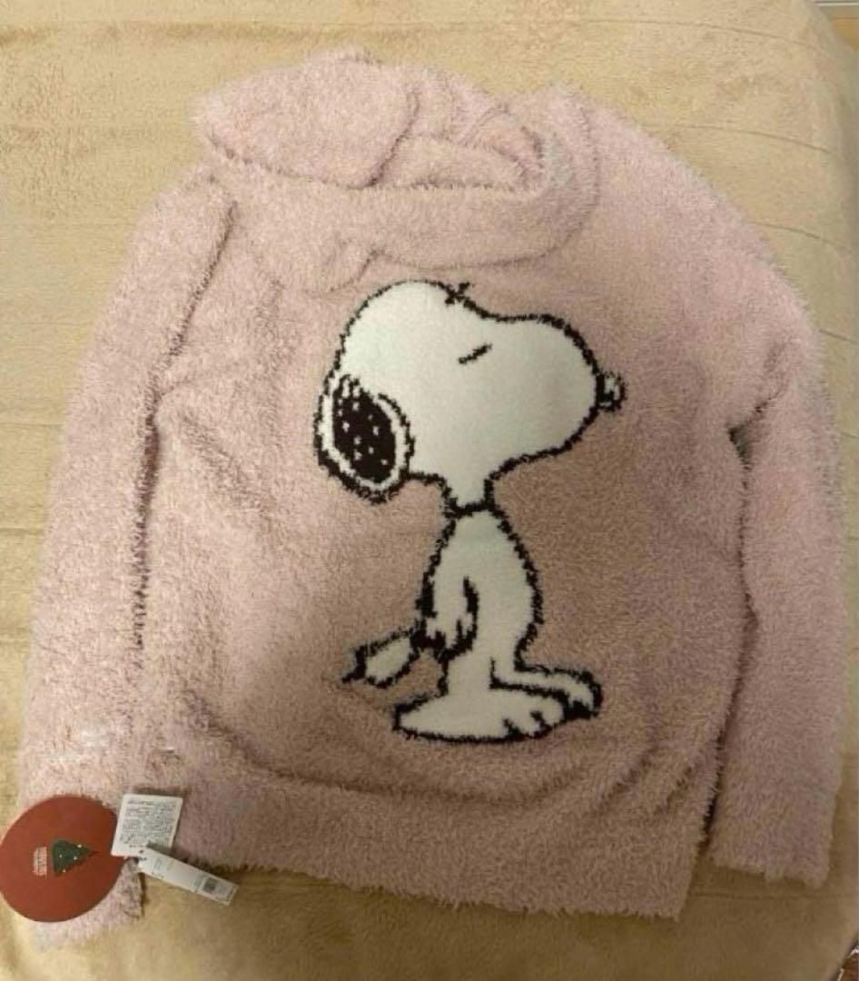新品未使用　ジェラートピケ　スヌーピー　パーカー　ピンク　タグ付き