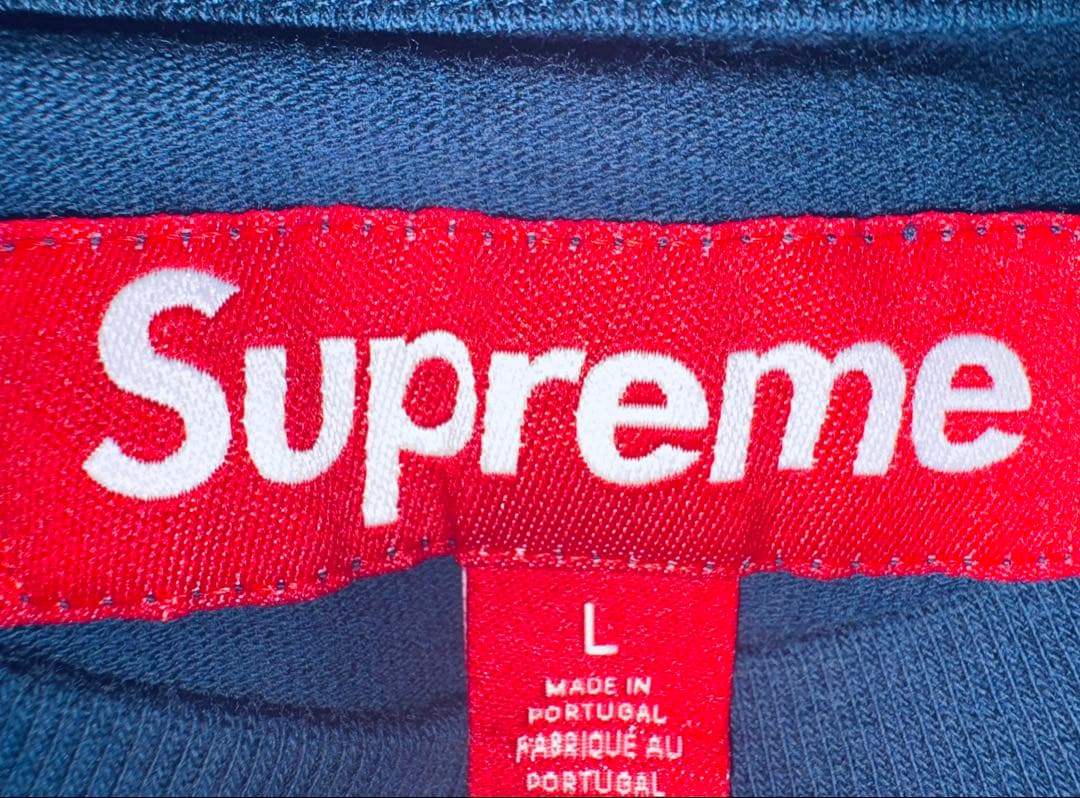 トップス Supreme small box logo L/S Tee Navy