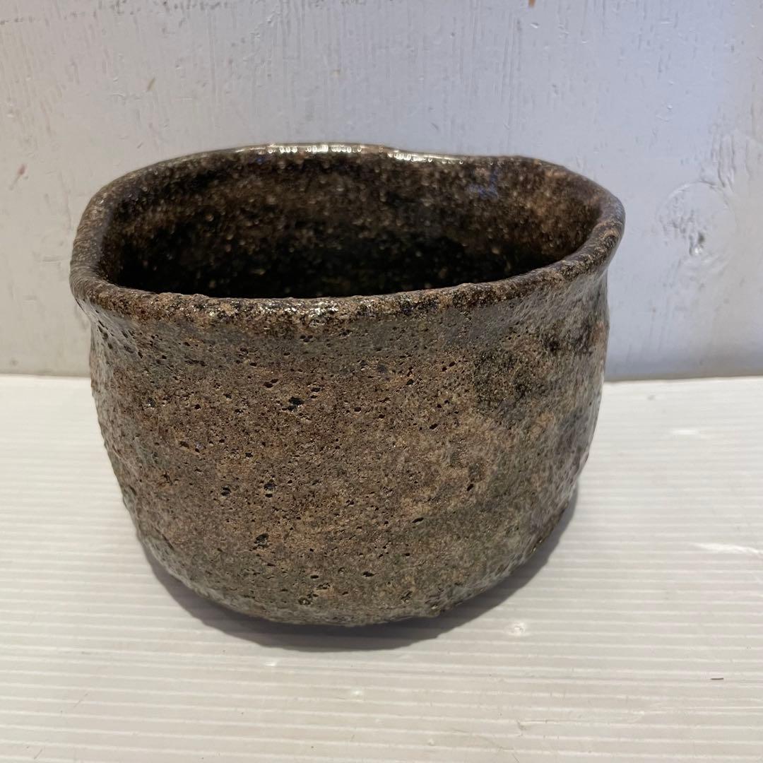 窯変灰被　瀬戸黒茶碗　銘雲海　長春天山　茶道具　専用木箱付　希少　工芸品