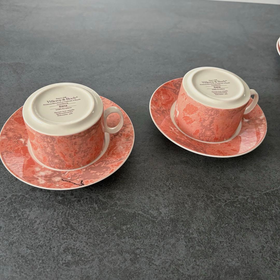 Villeroy & Boch Siena カップ&ソーサーとプレート 2セット